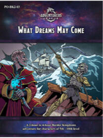 The cover of What Dereams May Come! A Red Wizard is on the deck of a ship commanding his undead crew.